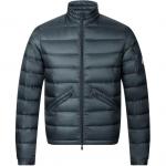 Moncler Пуховик Unisex Blue Gray Stand Collar Moderate - фото