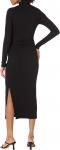 Платье SUNDRY Turtleneck Midi Dress, Black - фото 2