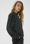 Блуза Kaffe REA PRINTED, Black W/Chalk Dot/Black - фото 4