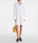 Хлопковое платье-рубашка Loewe, белый - фото 2