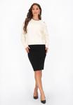 Свитер faina, Pearl White/Wool White - фото 4