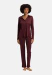 Пижамные брюки Hanro GRAND CENTRAL, Vivid Brown/Bordeaux - фото