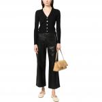 Кардиган с логотипом PINKO, черный - фото 4