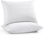 THJKUPO Пуховая подушка для сна с хлопковым чехлом - фото