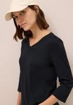 Топ Cecil BASIC V-NECK, Schwarz/Black - фото 4