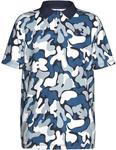Under Armour Boys Matchplay Printed Golf Polo, Midnight Navy/Blue Atlantis 1 - фото