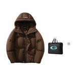 GOLFCROSS Унисекс пуховик, Coffee - фото 13