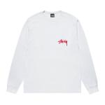 Лонгслив Stussy Beat Crazy 'White', белый - фото