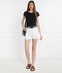 Звездные джинсовые шорты Regular fit Dondup - Made In Italy, белый - фото 2