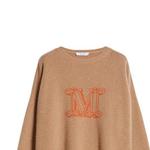 Джемпер с интарсией Logo MaxMara, коричневый - фото 8