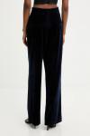 Бархатные брюки Answear.Lab, темно-синий - фото 3
