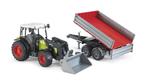 Bruder, Трактор Claas Nectis 267F с погрузчиком и прицепом, 02112 - фото 4