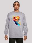 Свитер F4NT4STIC Sweatshirt Abstract player, серый - фото 2