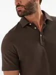 Рубашка поло из ткани пике Brunello Cucinelli, коричневый - фото 5