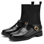 Эластичные носки, ботинки, ботильоны, женские D:FUSE SCANDINAVIA, Black - фото