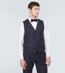 Жилет из шерсти и шелка Dolce&Gabbana, синий - фото 3