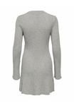 Платье ONLY ONLMICHELLA MIDI, Medium Grey Melange/Dark Grey - фото 7