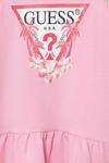 Детское хлопковое платье Guess, розовый - фото 3