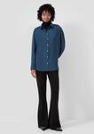 QS Рубашка в темно-синем цвете - фото 3