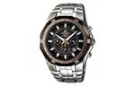 CASIO Часы EDIFICE Collection Quartz Movement Stainless Steel Strap Watch Men's Watch Black Dial, Black Dial - фото