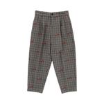 Брюки Gucci Kids Patterned Wool Blend Trousers, Grey - фото