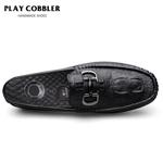 PLAY COBBLER Лоферы унисекс черно-белые, цвет Black - фото 8