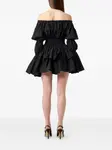 Платье мини с открытыми плечами BLUMARINE, черный - фото 4