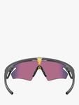 OO9499 унисекс солнцезащитные очки Irregular Oakley, Grey/Purple - фото 4