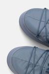 Зимние ботинки Moon Boot ICON NYLON высокие на платформе, серо-синий - фото 4