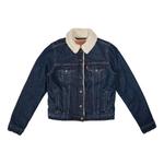 Куртка Levis Imitation Lamb Wool Denim Jacket Blue, синий - фото