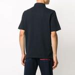 Футболка поло мужская тёмно-синяя Moncler - фото 6