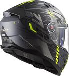 Шлем LS2 Full Face Citation II, Techbot Matte Titanium Hi-Vis Yellow - фото 2