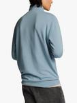 Свитшот с молнией на четверть Superfine Lyle & Scott, Blue Ash - фото 2