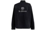 Куртка bb be different oversized denim jacket 'black' Balenciaga, черный - фото 2