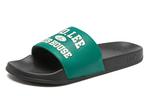 Шлепанцы унисекс черный/зеленый Lee - фото 2
