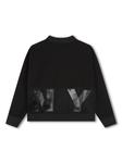 Dkny Kids бомбер с логотипом, черный - фото 2