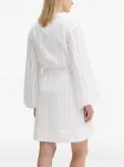 Мини-платье Samanarola с люверсами SAMSOE SAMSOE, белый - фото 4