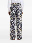 Брюки с цветочным принтом La DoubleJ, синий - фото 3