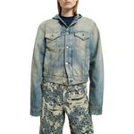 Джинсовая куртка с капюшоном Acne Studios, синий - фото 3