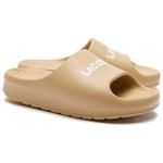 Шлепанцы женские желтые Lacoste - фото 2