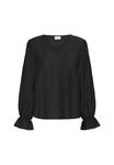 Блуза Kaffe Blouse, Black Deep Cc/Black - фото 5