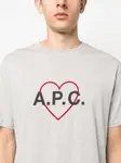 Футболка с логотипом A.P.C., серый - фото 5