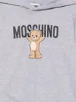 Худи с принтом Teddy Bear Moschino Kids, серый - фото 3
