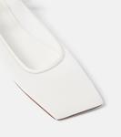 Балетки из сетчатой ткани с декором Amina Muaddi, белый - фото 6