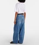 Широкие брюки с высокой талией Plan C, индиго - фото 3