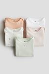 Упаковка из 5 хлопковых боди H&M, мультиколор - фото 2