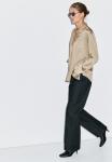Блуза Massimo Dutti FLOWING SATIN LONG SLEEVE, Beige - фото 5