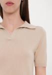 Рубашка поло RONCOLO WEEKEND MaxMara, бежевый - фото 7
