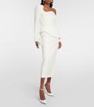 Свадебное асимметричное платье миди Safiyaa, белый - фото 2