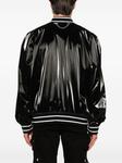 Alexander McQueen бомбер с отделкой в полоску, черный - фото 4